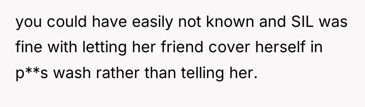 you could have easily not known and SIL was fine...