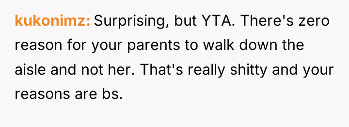 kukonimz Surprising, but YTA. There's zero reason for your parents...