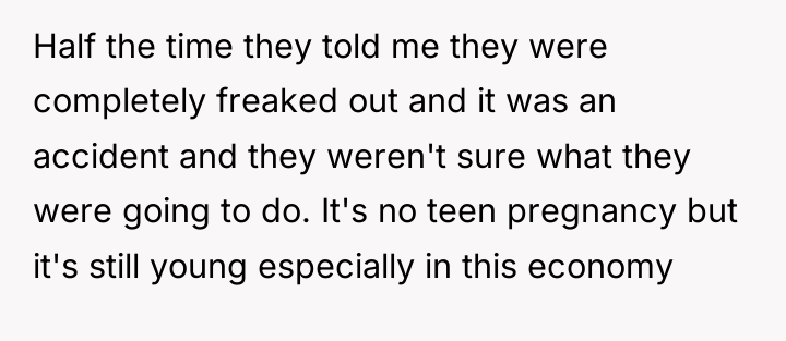 Half the time they told me they were completely freaked...