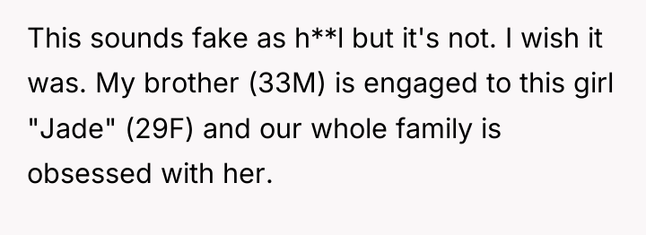 This sounds fake as h**l but it's not. I wish...