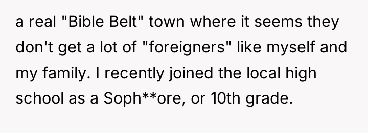 a real "Bible Belt" town where it seems they don't...