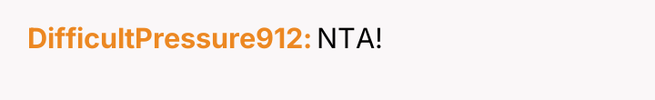 DifficultPressure912 NTA!