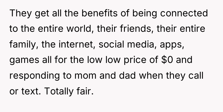 They get all the benefits of being connected to the...