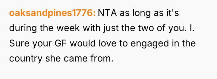 oaksandpines1776 NTA as long as it's during the week with...