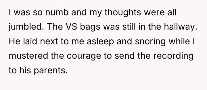 I was so numb and my thoughts were all jumbled....