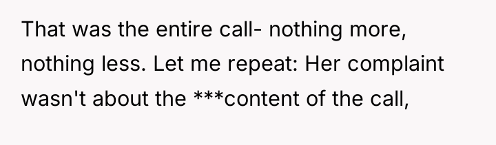 That was the entire call- nothing more, nothing less. Let...