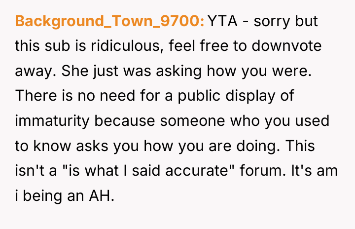 Background_Town_9700 YTA - sorry but this sub is ridiculous, feel...