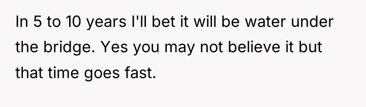In 5 to 10 years I'll bet it will be...
