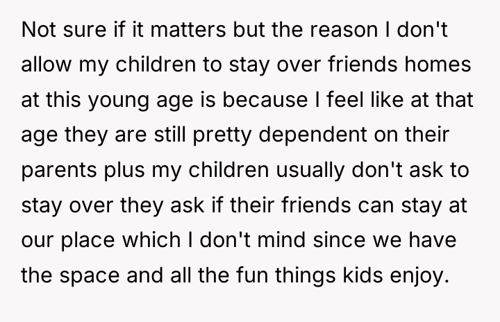Not sure if it matters but the reason I don't...