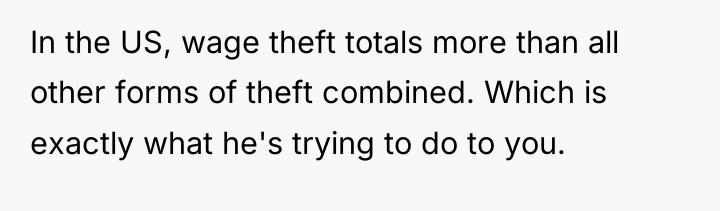 In the US, wage theft totals more than all other...