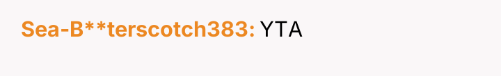 Sea-B**terscotch383 YTA