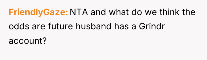 FriendlyGaze NTA and what do we think the odds are...