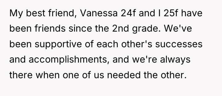 My best friend, Vanessa 24f and I 25f have been...