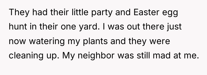 They had their little party and Easter egg hunt in...