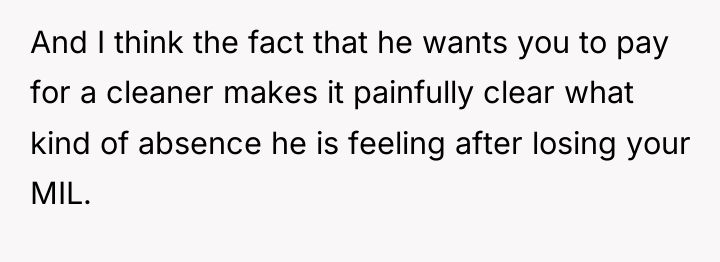 And I think the fact that he wants you to...