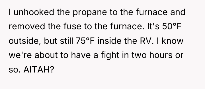 I unhooked the propane to the furnace and removed the...