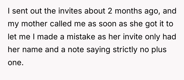 I sent out the invites about 2 months ago, and...