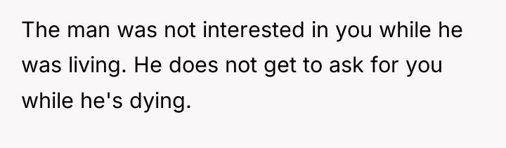 The man was not interested in you while he was...