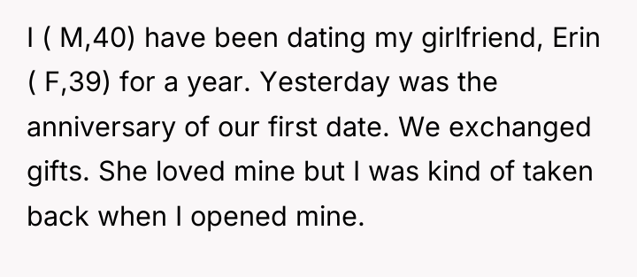 I ( M,40) have been dating my girlfriend, Erin (...