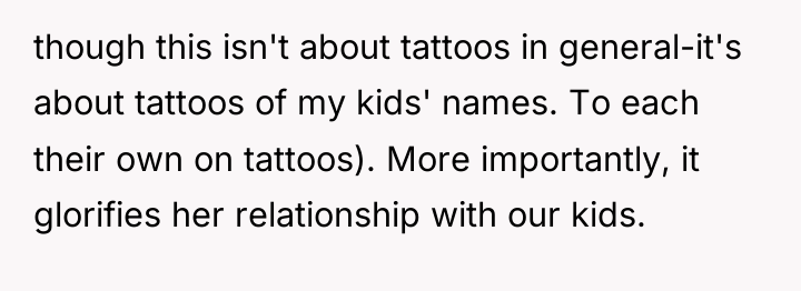 though this isn't about tattoos in general-it's about tattoos of...