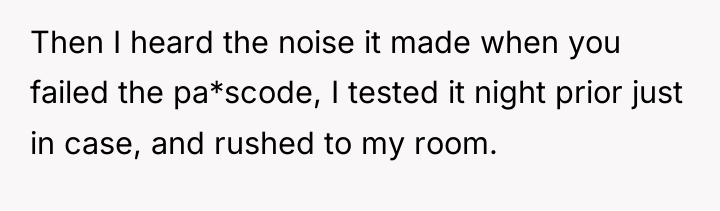 Then I heard the noise it made when you failed...