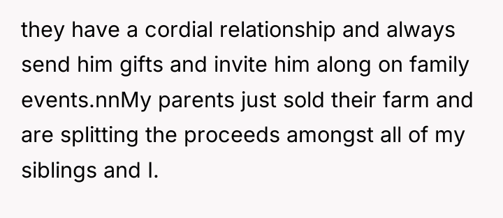 they have a cordial relationship and always send him gifts...