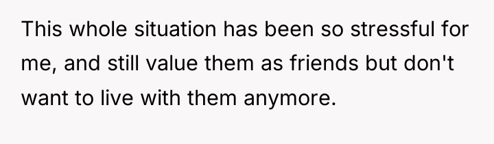 This whole situation has been so stressful for me, and...