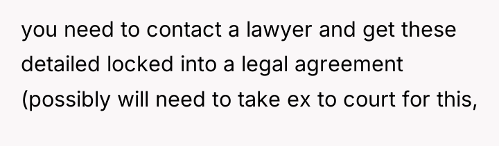 you need to contact a lawyer and get these detailed...