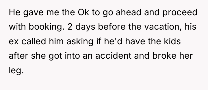 He gave me the Ok to go ahead and proceed...
