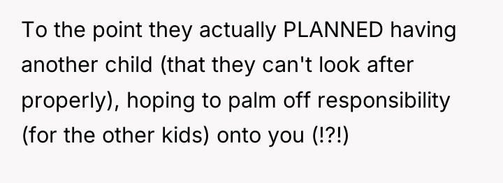 To the point they actually PLANNED having another child (that...