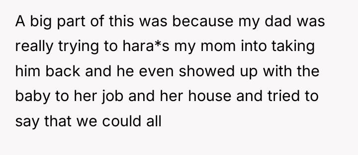 A big part of this was because my dad was...