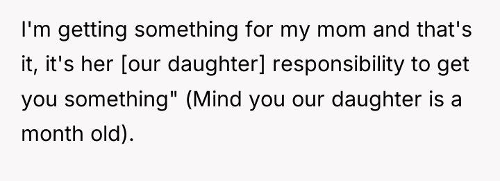 I'm getting something for my mom and that's it, it's...