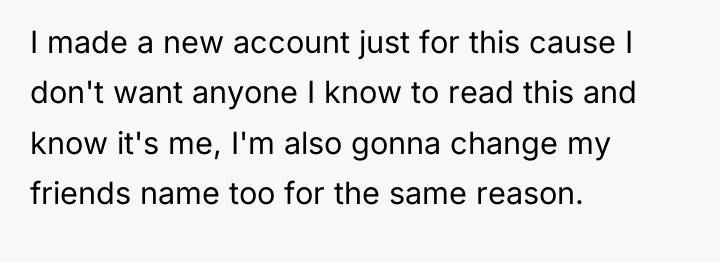 I made a new account just for this cause I...