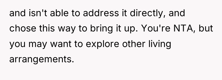 and isn't able to address it directly, and chose this...