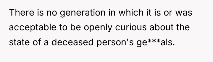 There is no generation in which it is or was...