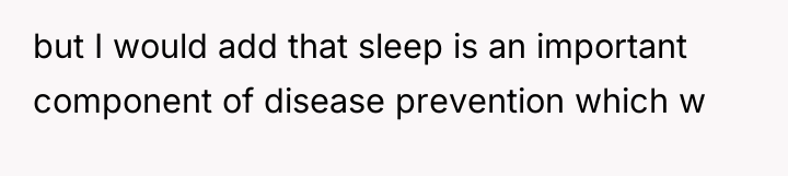 but I would add that sleep is an important component...