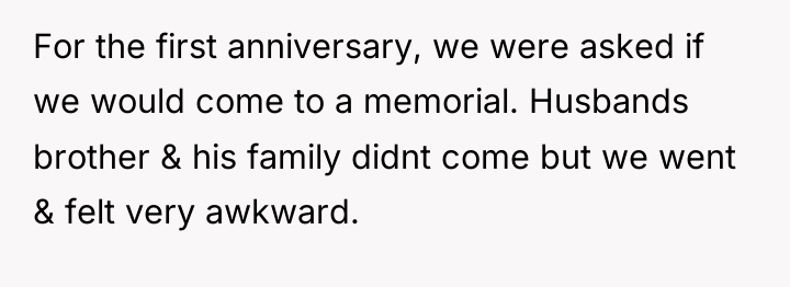 For the first anniversary, we were asked if we would...