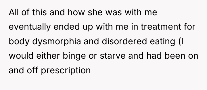 All of this and how she was with me eventually...