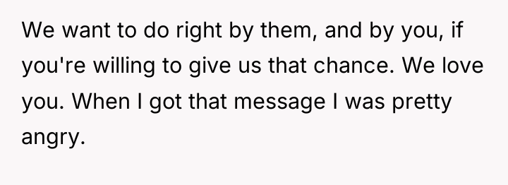 We want to do right by them, and by you,...
