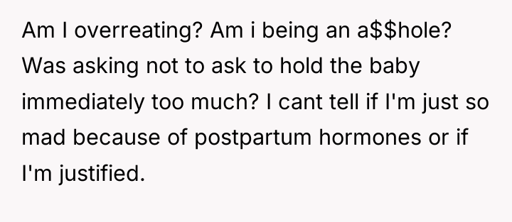 Am I overreating? Am i being an a$$hole? Was asking...