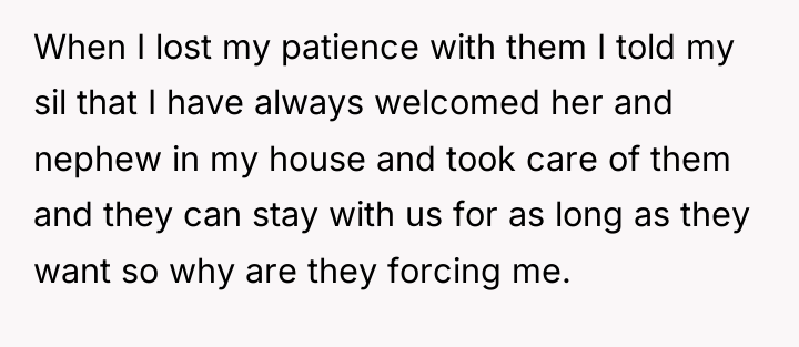 When I lost my patience with them I told my...