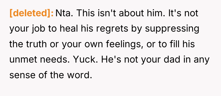 [deleted] Nta. This isn't about him. It's not your job...