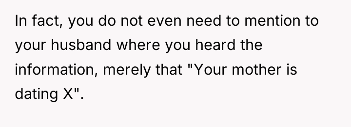 In fact, you do not even need to mention to...