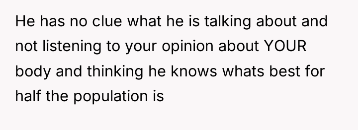 He has no clue what he is talking about and...
