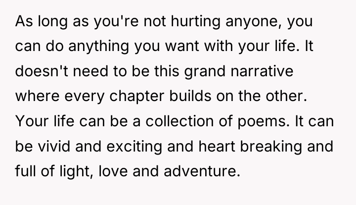 As long as you're not hurting anyone, you can do...