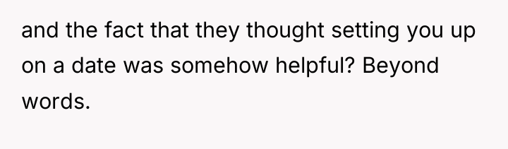 and the fact that they thought setting you up on...