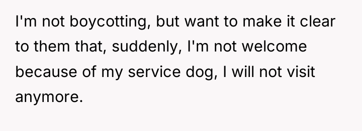 I'm not boycotting, but want to make it clear to...