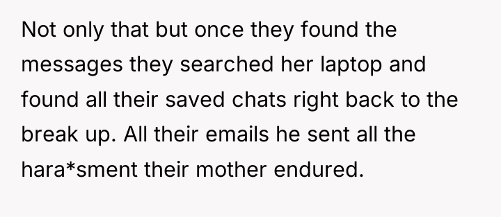 Not only that but once they found the messages they...