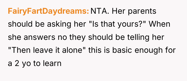 FairyFartDaydreams NTA. Her parents should be asking her "Is that...