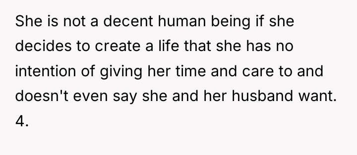 She is not a decent human being if she decides...
